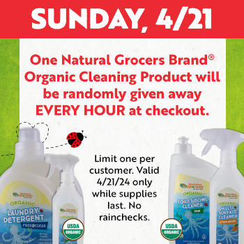 Natural Grocers Brand Organic Cleaning Product Giveaway