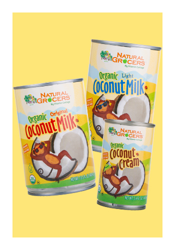 Natural Grocers® Brand Organic Coconut Milk and Cream