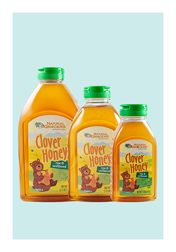 Natural Grocers Brand Raw and Unfiltered Clover Honey